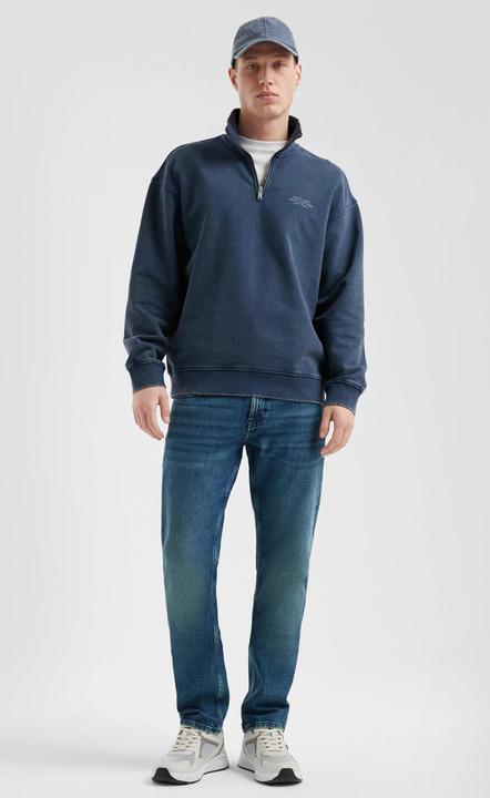 Produktbild s.Oliver Sweatshirt Gewaschener Sweat-Troyer mit Brustprint (M)