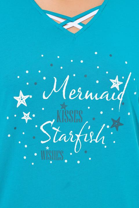 Actual product image Ulla Popken Starfish Two Piece Pajama Set (50, 52)
