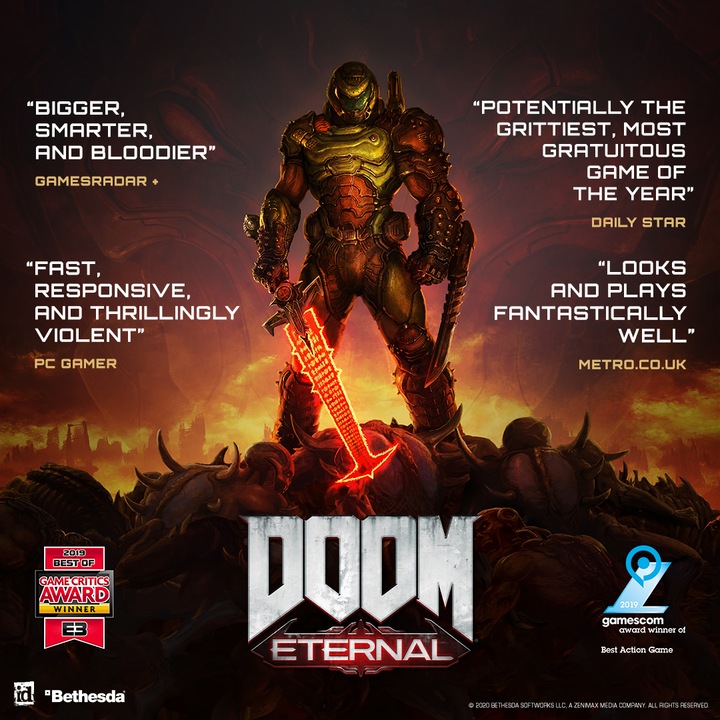 Actual product image Bethesda Microsoft DOOM Eternal Standard Xbox One (Xbox One S, EN)