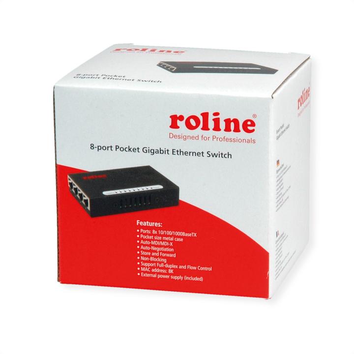 Produktbild Roline Gigabit Ethernet Switch (8 Ports)
