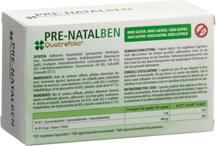 Actual product image Natalben PreNatalben Quatrefolic (84 pcs., Capsules, 65 g)