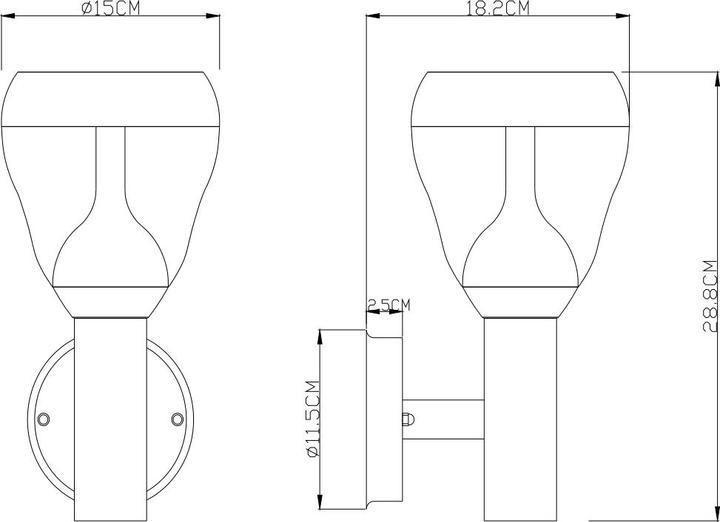 Image du produit Globo Lampe d'extérieur Monte (700 lm, IP44)