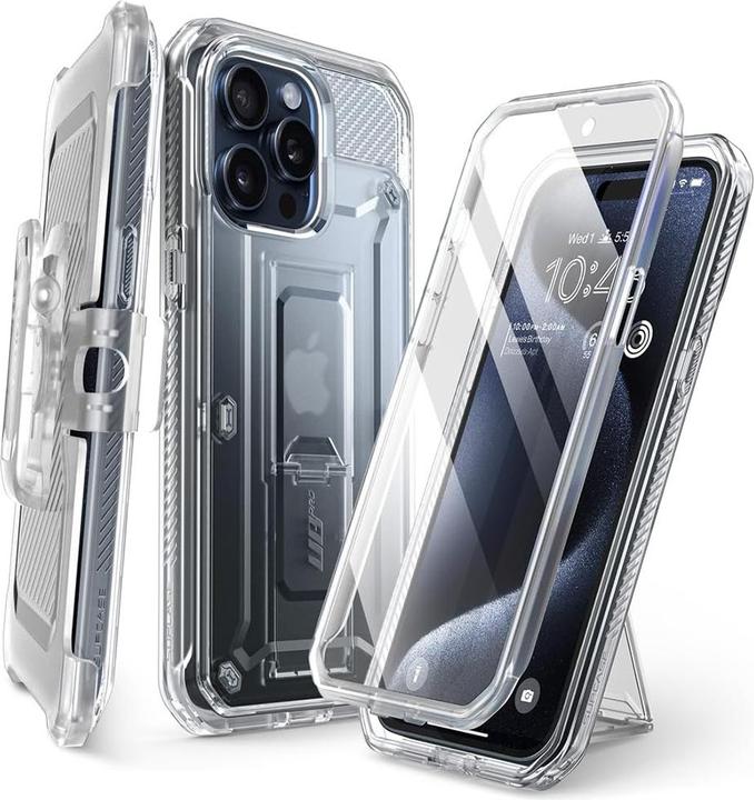 Actual product image Supcase - Unicorn Beetle Pro - iPhone 15 Pro - Clear (Apple iPhone 15 Pro)