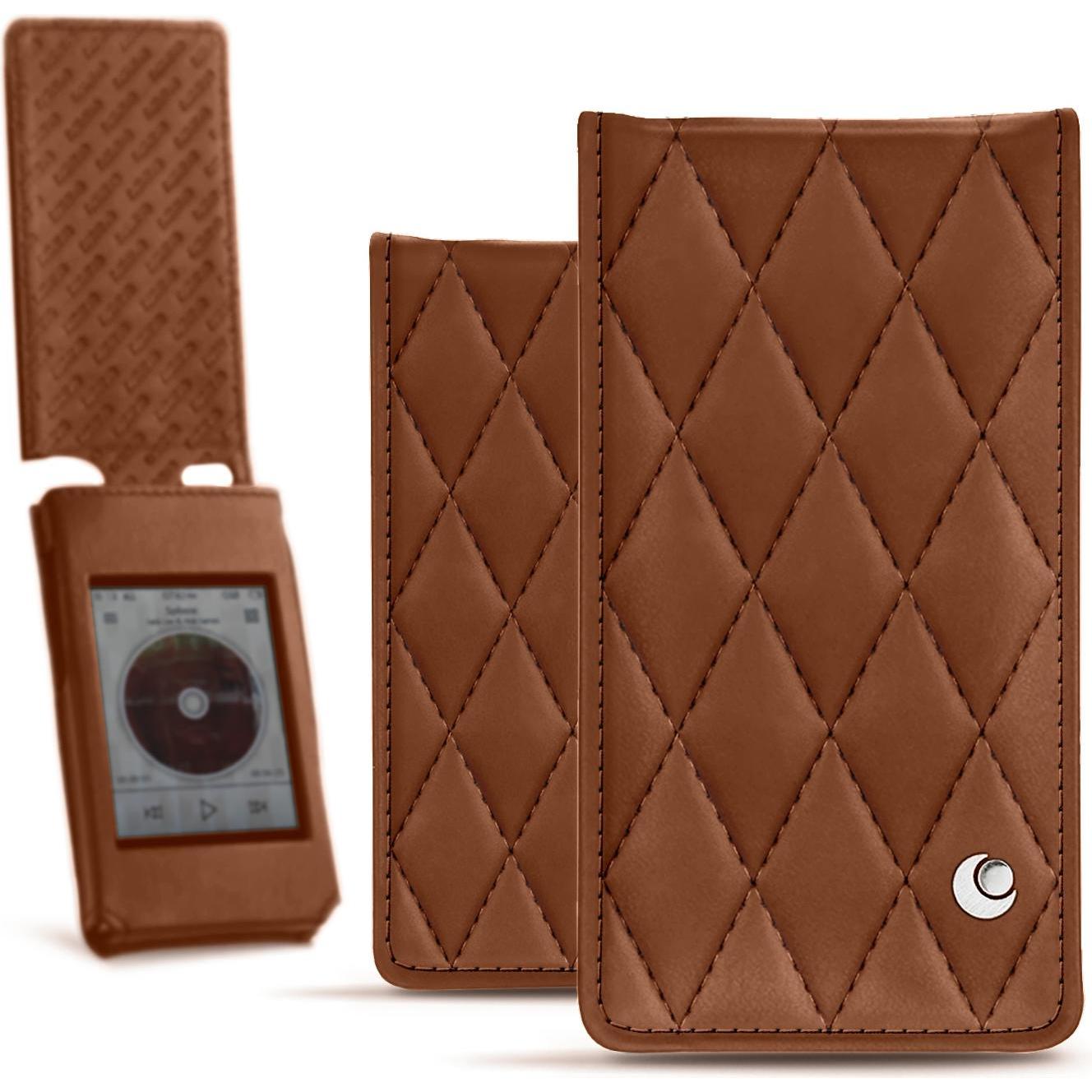 Noreve Cover in pelle verticale, Cover + Custodia MP3, Marrone