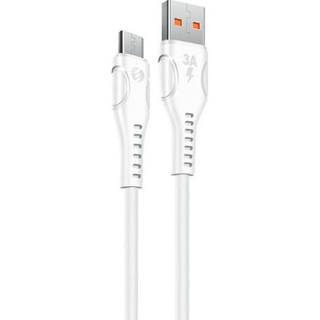 S-Link kábel - SL-X241 (2.4A, 12W, Gyorstöltés, Micro USB, 100cm adat+töltőkábel, fekete) (1 m, 12 W), Cavo USB