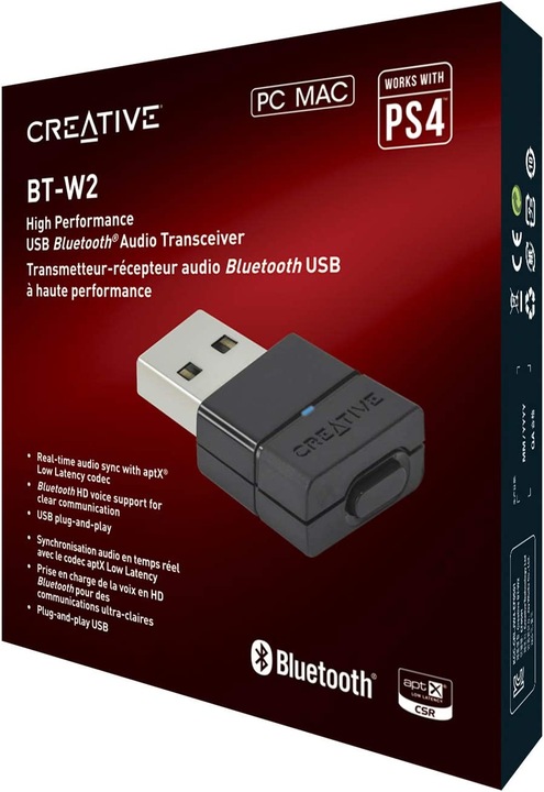 Actual product image Creative BT-W2 USB Bluetooth transceiver