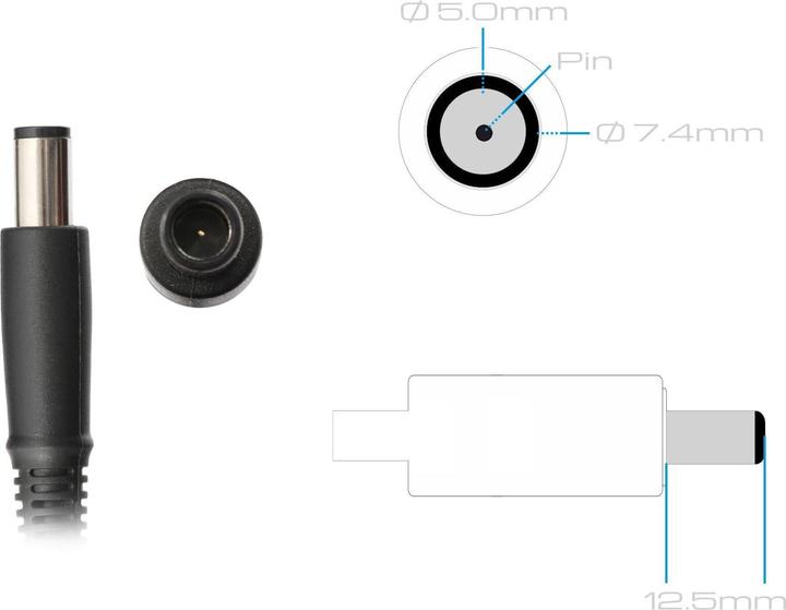 Actual product image HP AC adapter 180W (180 W)