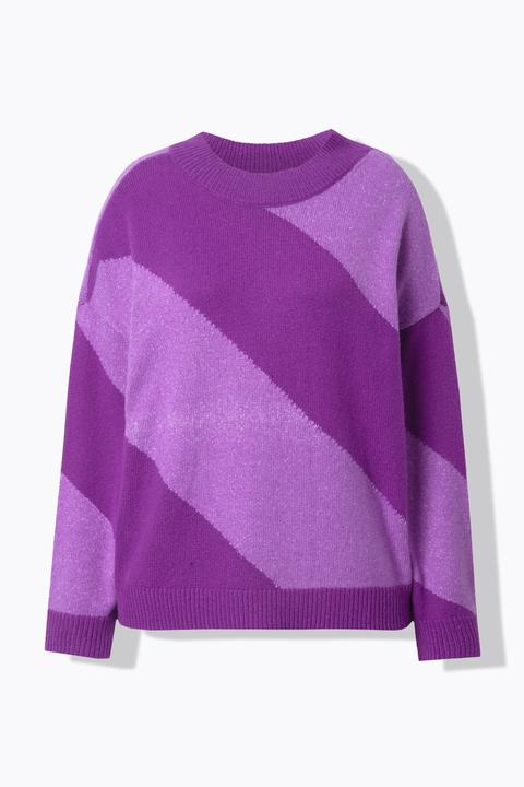 Produktbild Studio Untold Pullover, oversized, diagonale Blockstreifen (46, 48)