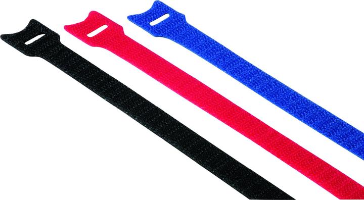 Productafbeelding Hama Klittenband, herbruikbaar, 12 x 145 mm, gekleurd, 12 stuks (Klittenband kabelbinder, 145 mm, 1 Pcs.)