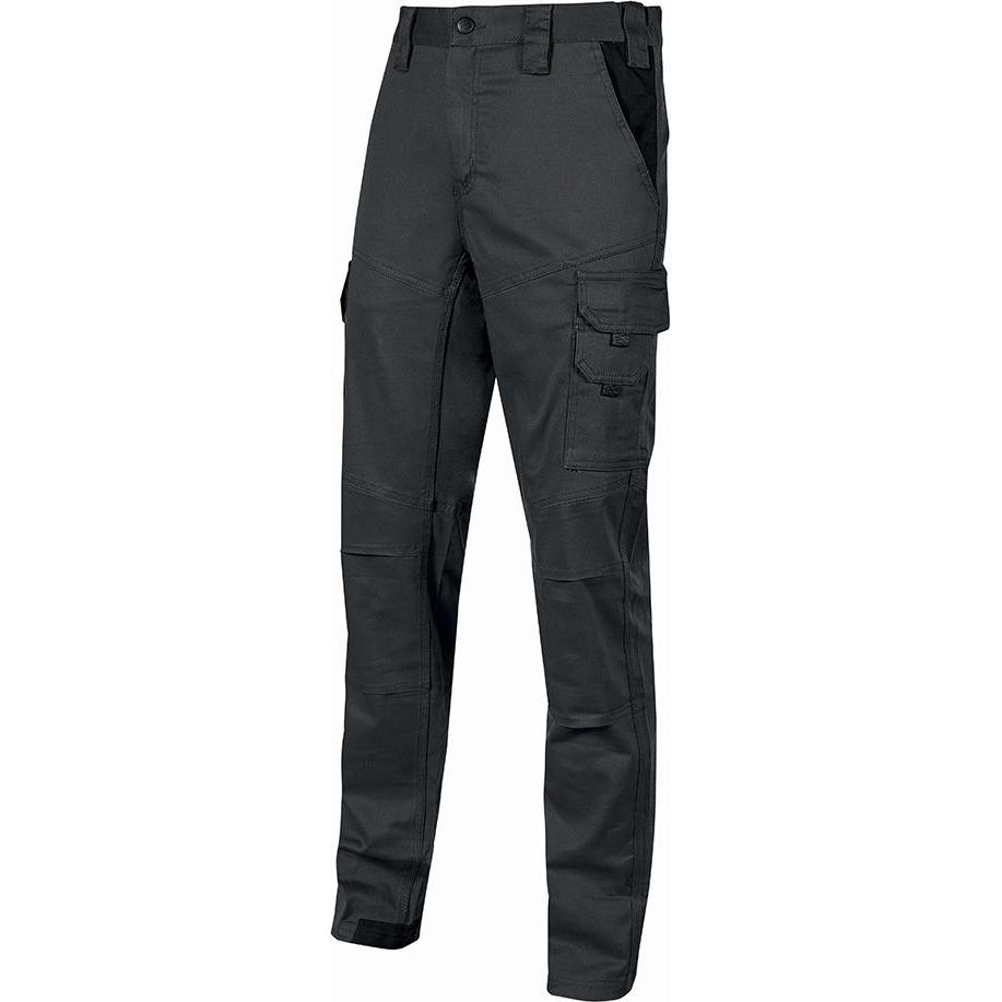 Upower, Pantaloni Da Lavoro, U-Power Pantalone Black Carbon Taglia Xl (Xl)