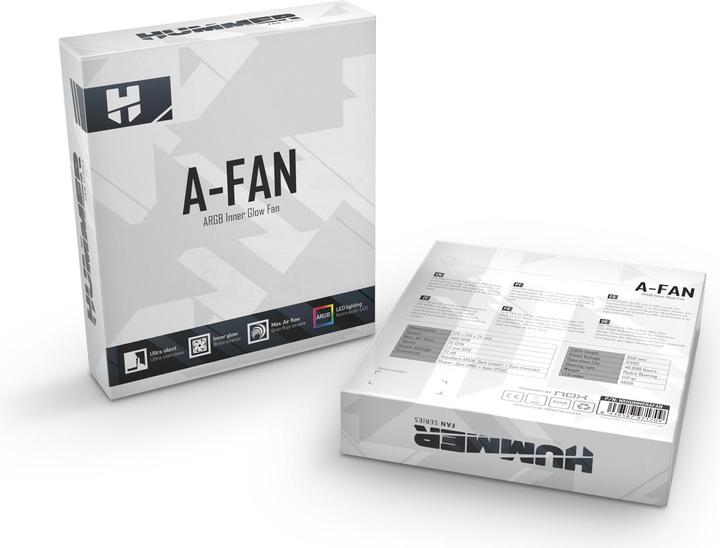 Produktbild Nox FAN 120X120 HUMMER A-FAN ARGB (120 mm, 1x)