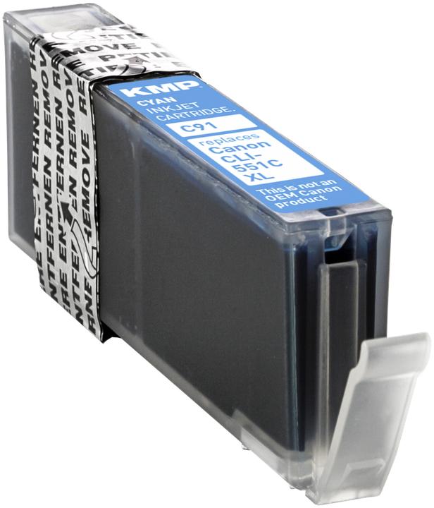 Productafbeelding KMP C91 inktcartridge comp. met Canon CLI-551 C XL (C)