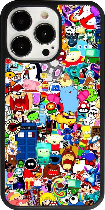 Image du produit PhoneLook Coque Silicone rigide noir Mixed cartoons (Apple iPhone 13 Pro)