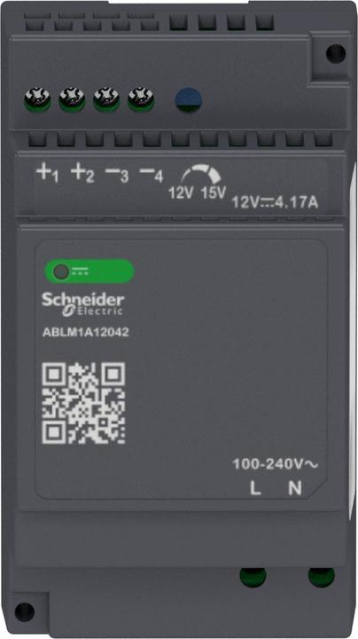 Produktbild Schneider Electric Netzteil für DIN-Schiene, 88%, 12V, 4.17A, 50W, Einstellbar