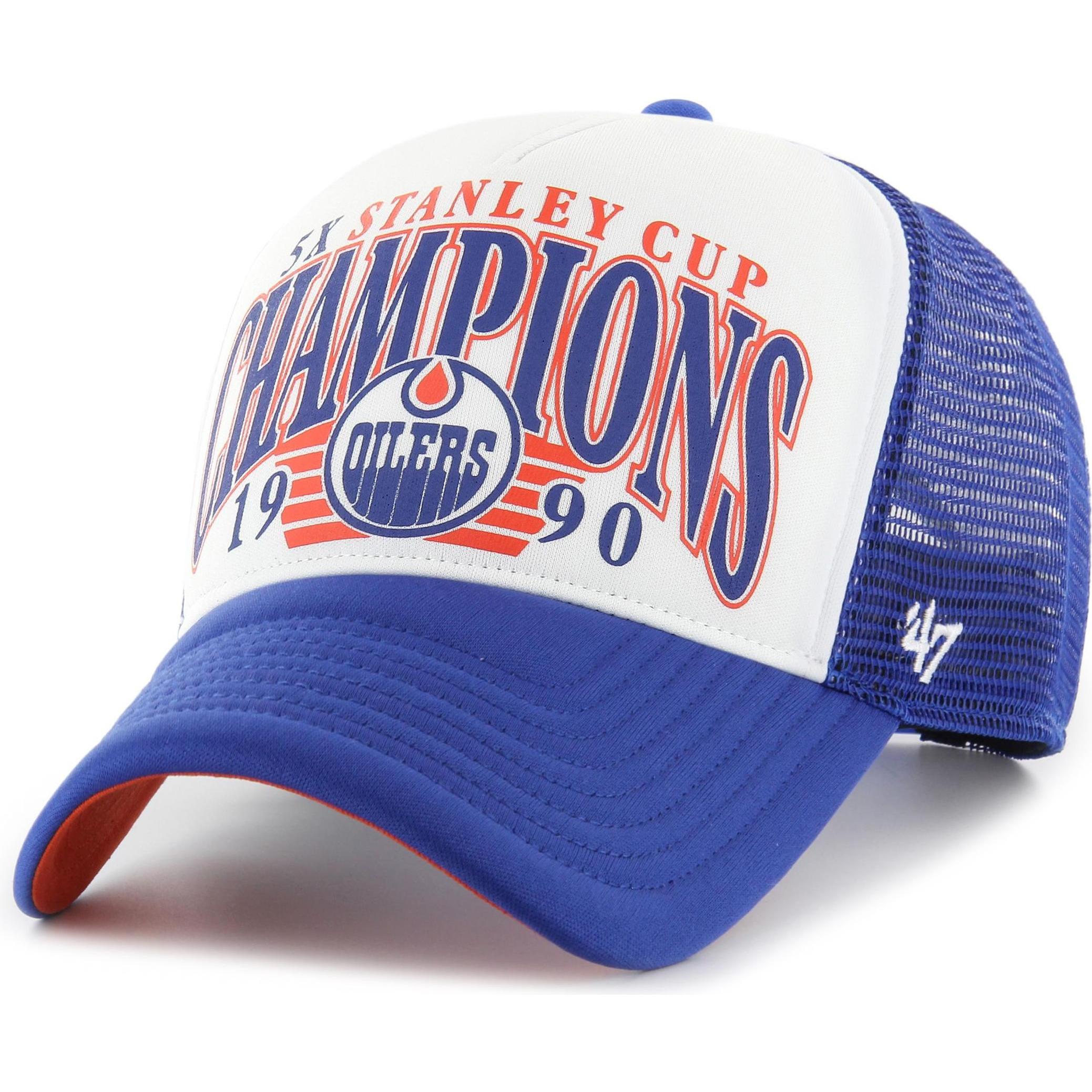 47 Brand, Herren, Cap, Mesh Trucker Cap - FOAM CHAMP Edmonton Oilers, Blau