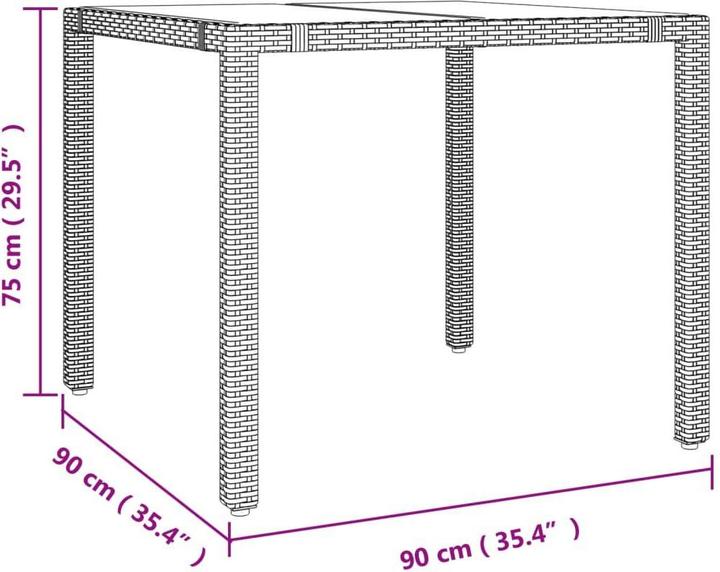 Produktbild vidaXL Bistro Set