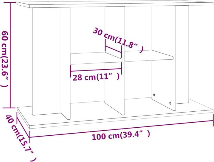 Actual product image vidaXL Aquariumständer
