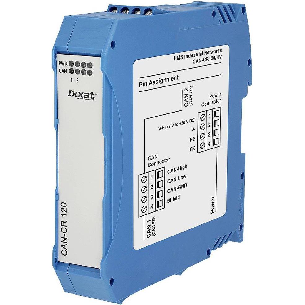 Ixxat 1.01.0210.20210 CAN-CR120/HV CAN/CAN-FD Repeater 1 St., Relais