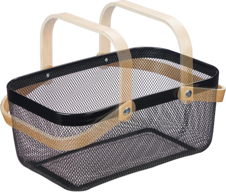 Produktbild Relaxdays Drahtkorb (1 x, 43 x 27 x 17.5 cm)
