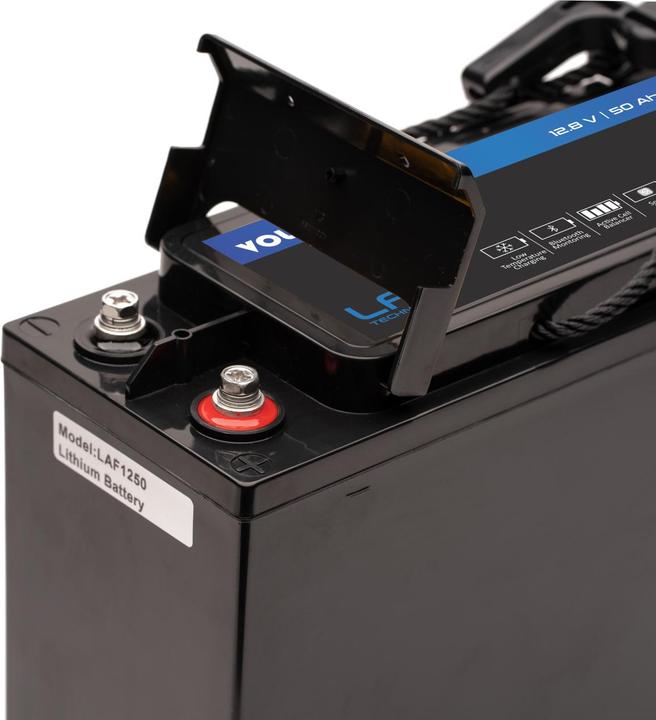 Produktbild Voltima VLT50S 12V LiFePO4 Lithium Slim Versorgungsbatterie 50Ah mit App (12 V, 50 Ah)