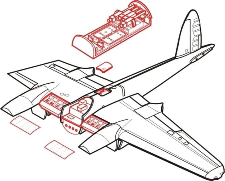 Actual product image CMK Mosquito Mk.IV Detail Set