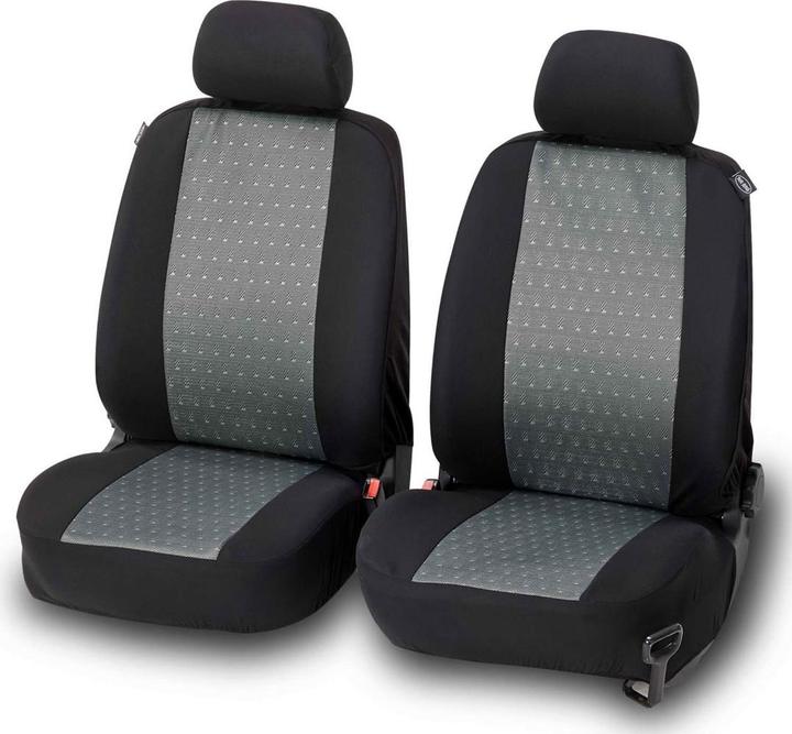 Cartrend Sitzbezug-Set Frontsitze sw/gr 6tlg