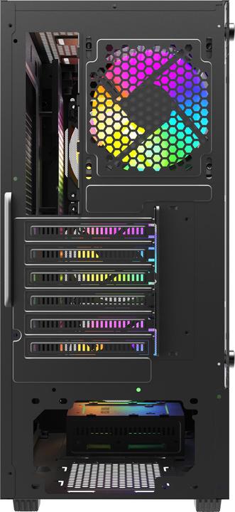 Actual product image Savio Noctis Flow RGB Cube Schwarz (ATX, Mini-ITX)