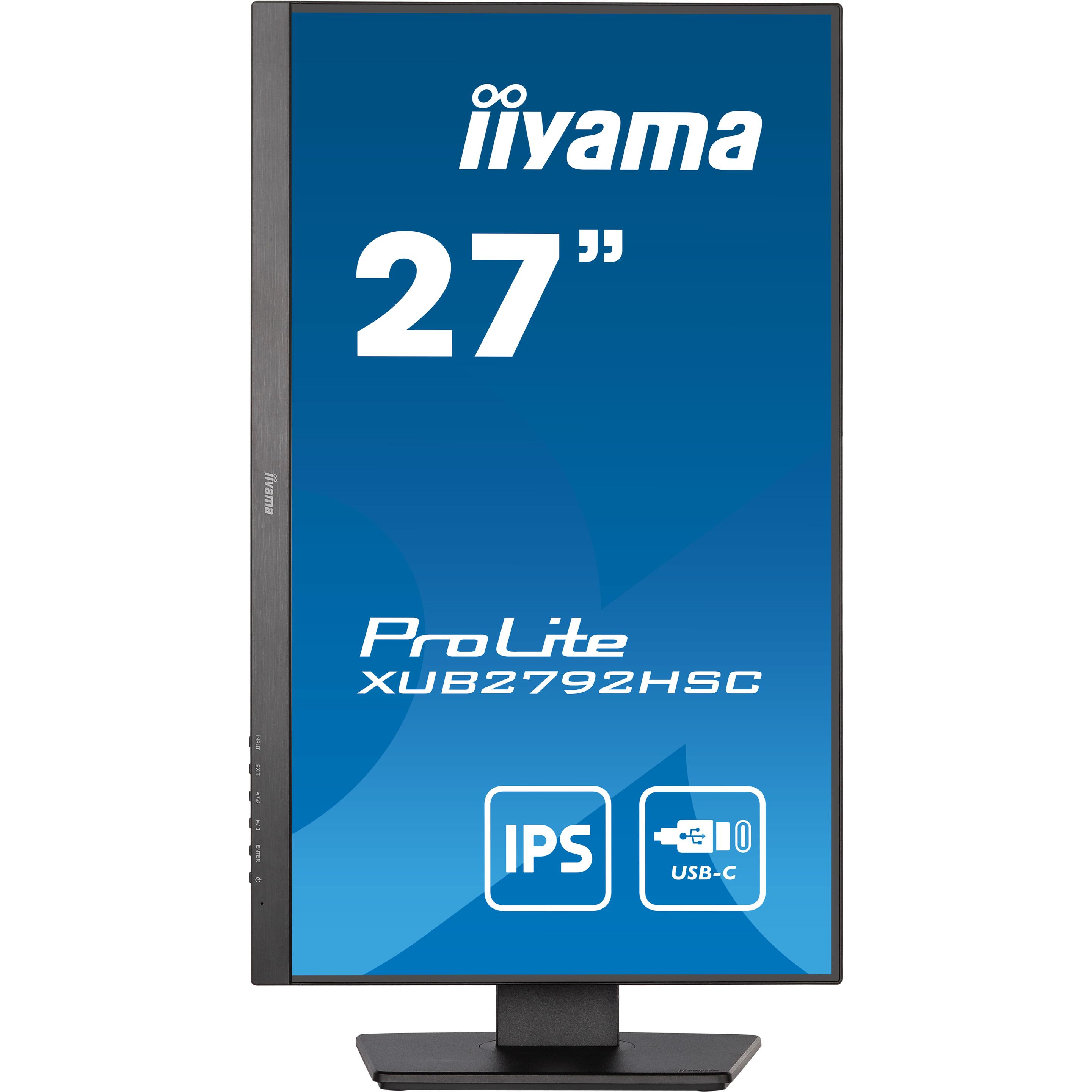 Thumbnail - iiyama ProLite XUB2792HSC-B5 (1920 x 1080 Pixel, 27"), Monitor, Schwarz