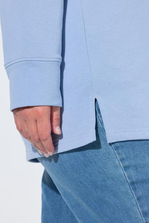 Produktbild Ulla Popken Hoodie, Zierperlen, Kapuze, Langarm (50)