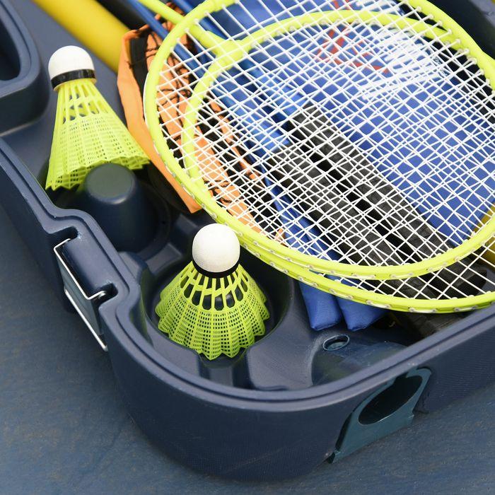 Image du produit Swisshandel24 Filet de badminton avec support, support de filet de badminton, support de filet portable, filet de