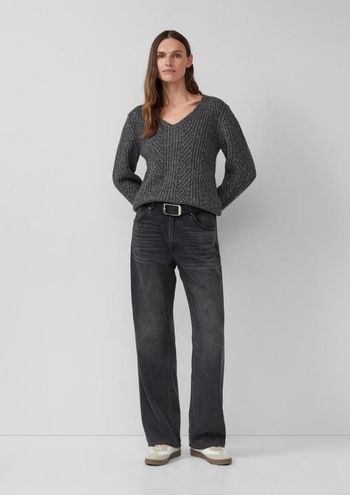 Produktbild s.Oliver Strickpullover Strickpullover mit Glitzergarn und Pailletten-Details (34)