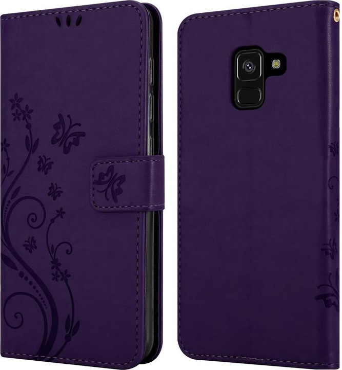 Actual product image Cadorabo Flower Book cover (Samsung Galaxy A8 (2018))