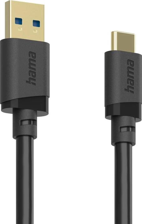 Produktbild Hama USB-Kabel, USB-A-Stecker - USB-C-Stecker, USB 3.2 Gen1, 5 Gbit/s, 0,75 m (0.75 m, USB 3.2 Gen 1)