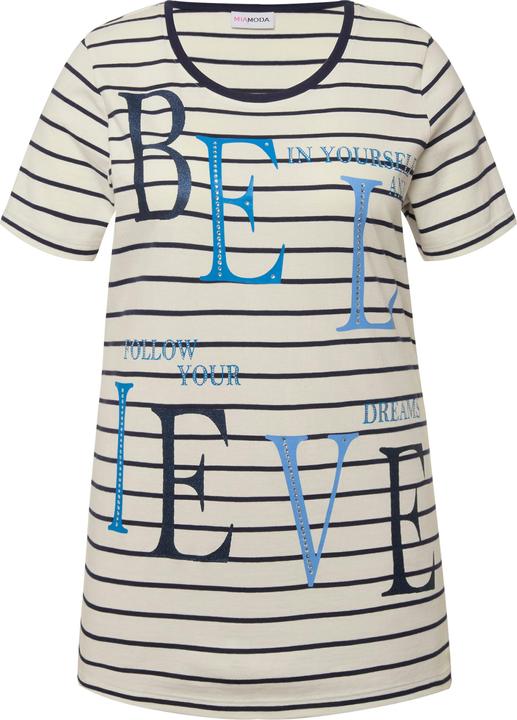 Produktbild Miamoda Ringelshirt, BELIEVE, Rundhals, Halbarm (52)