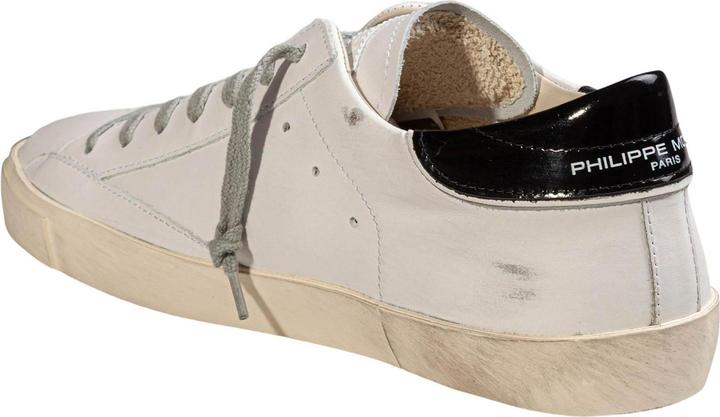 Image du produit Philippe Model prsx low leather sneakers, black and white (40)