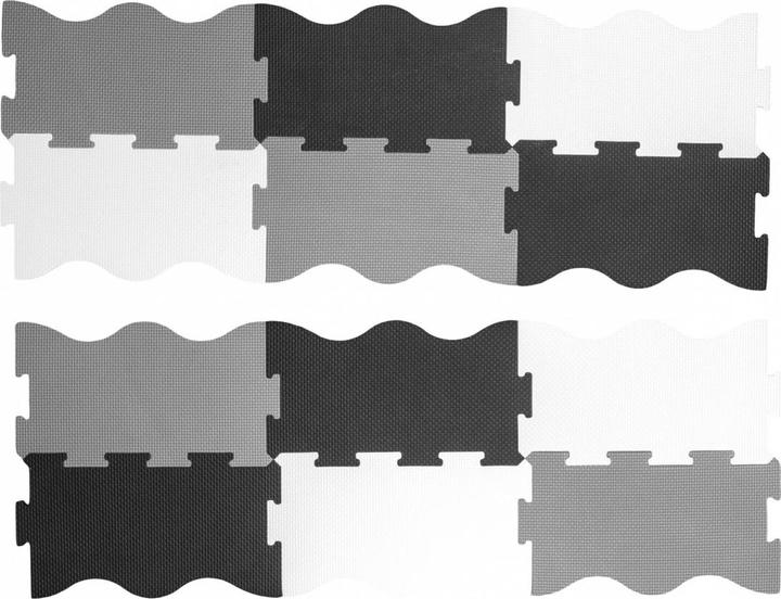 Productafbeelding Smily Schuimstofmat 32x32 zwart-wit