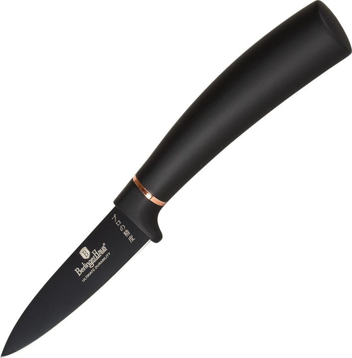 Produktbild BerlingerHaus Design Messerset inkl. magnetischem Messerhalter, 6-teilig, schwarz-rosÃ©gold