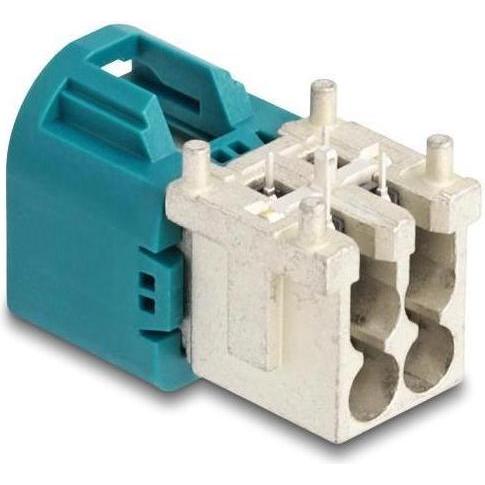 Thumbnail - Delock Mini FAKRA Z Stecker quad nach unten gewinkelt A-Typ PCB (Netzwerkkabel Stecker), Netzwerk Zubehör