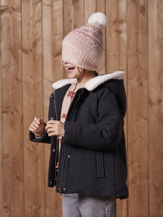 Actual product image Vertbaudet Mädchen Wintermantel, Woll-Mix