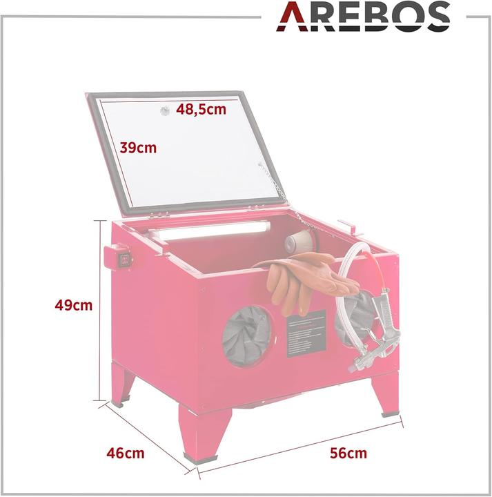 Actual product image Arebos Sandblasting cabinet
