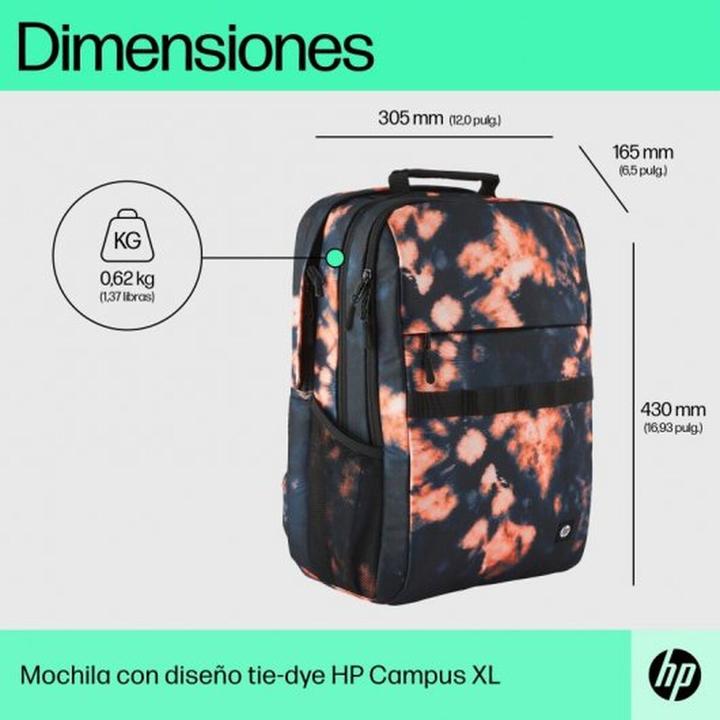 Actual product image HP Campus XL Tie dye Backpack (P) (20 l)