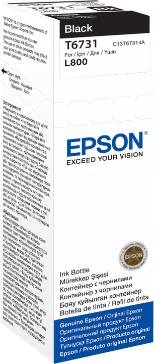 Actual product image Epson T6731 BLACK INK BOTTLE 70ML (FC)