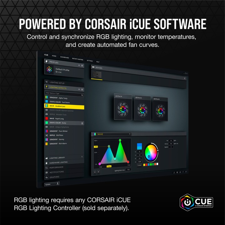Produktbild Corsair SP120 RGB Elite (120 mm, 1 x)