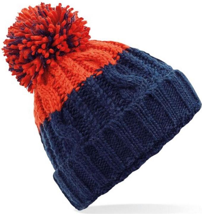 Feuerrot, Marineblau