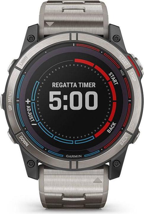 Productafbeelding Garmin quatix 7X Sapphire Solar Titan" GPS Smartwatch voor op zee (51 mm)