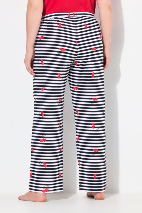 Produktbild Ulla Popken Pyjamahose, uni / Herzen, langes Bein (42, 44)