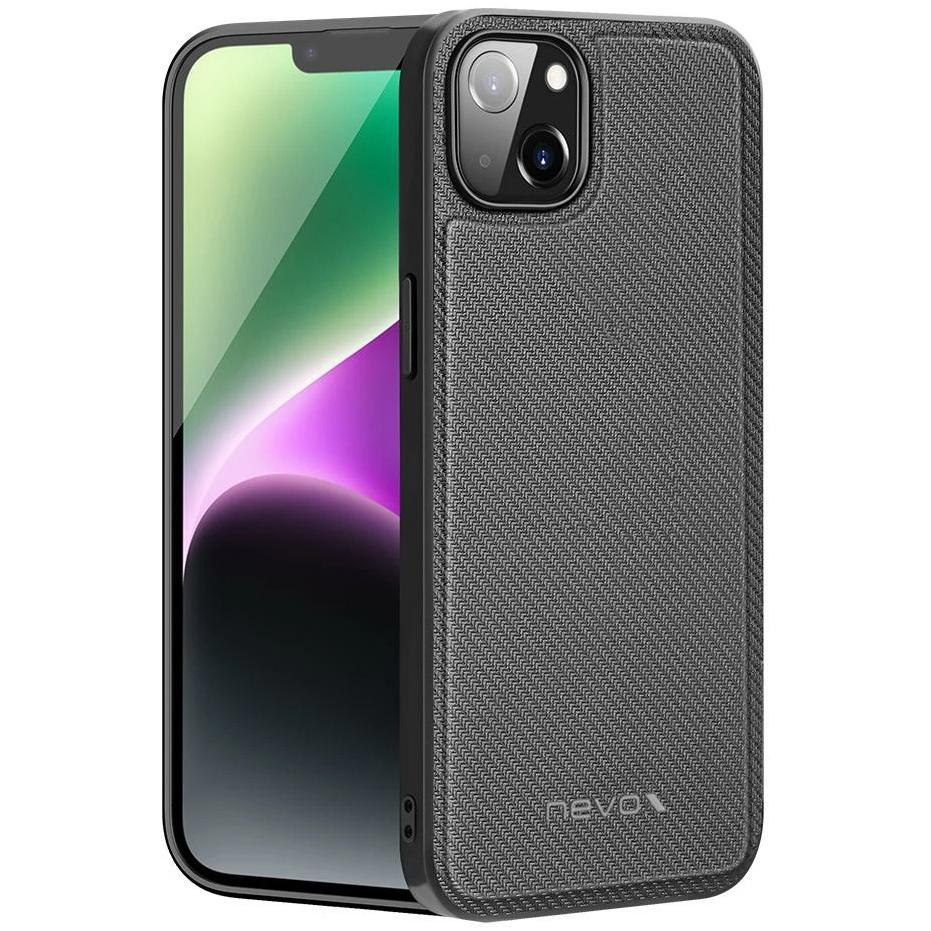 Nevox StyleShell Nylo iPhone 15 schwarz (Apple iPhone 15), Smartphone Hülle, Schwarz