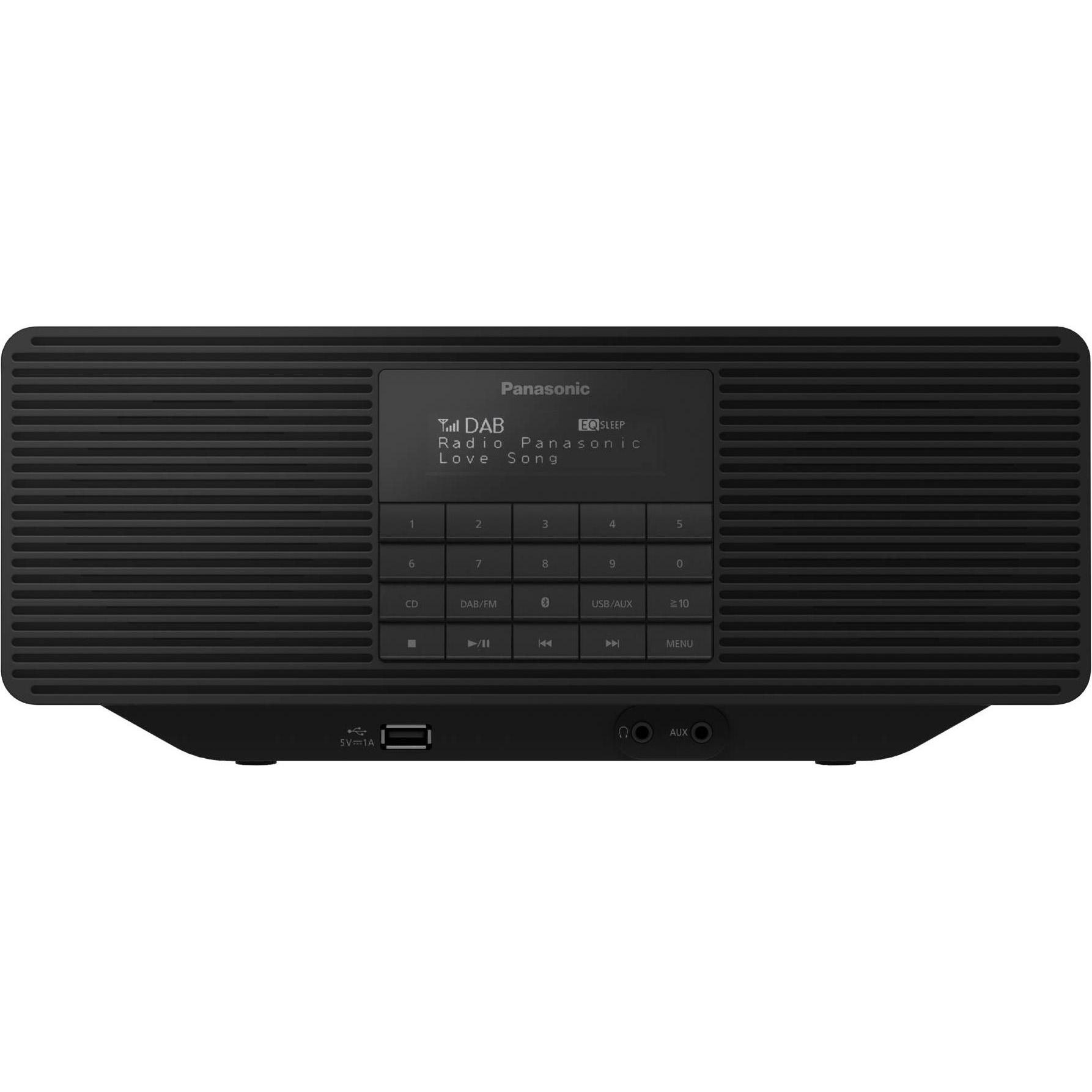 Panasonic RX-D70BTEG-K (DAB+, AM, FM, Bluetooth), Radio, Schwarz