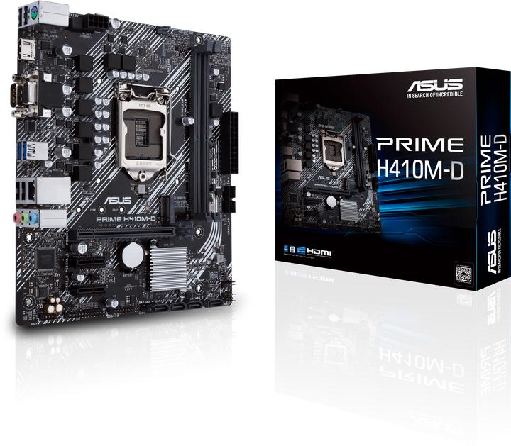 Produktbild ASUS PRIME H410M-D (LGA 1200, Intel H410, mATX)