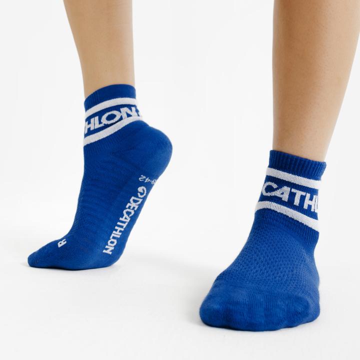 Produktbild Decathlon Socken Low 3er-Pack - blau/grün (3er Pack, 35 - 38)
